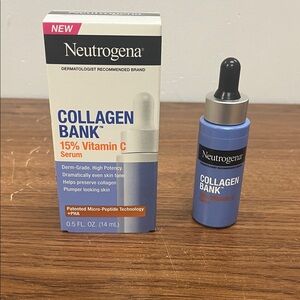 Neutrogena Collagen Bank Serum with Blue and Black Accents